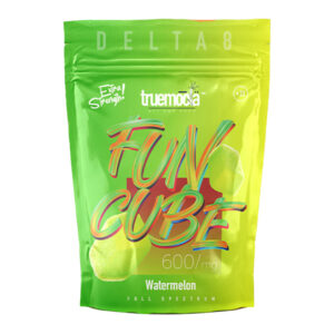 TRUEMOOLA D8 GUMMIES FUN CUBE WATERMELON 600MG 10 GUMMIES PK - BOX OF 10