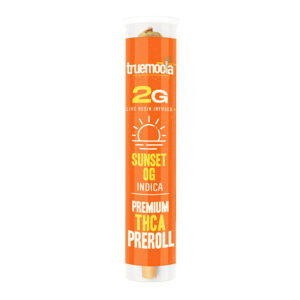 TRUEMOOLA THCA PREROLL SUNSET OG INDICA 2G - Box of 10