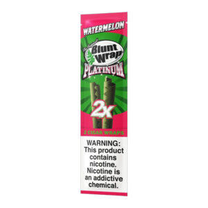 BLUNT WRAP PLATINUM WATERMELON 2PK - BOX OF 25 POUCHES