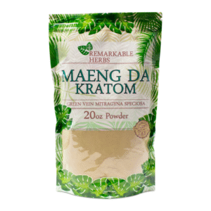 REMARKABLE HERBS_GREEN VEIN MAENG DA KRATOM 20 OZ POWDER