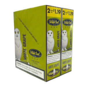 WHITE OWL 2PK WHITE GRAPE CIGAR - DUAL BOX OF 15 POUCHES
