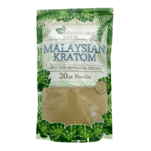 REMARKABLE HERBS_GREEN VEIN MALAYSIAN KRATOM 20OZ POWDER
