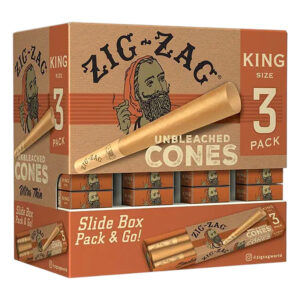 ZIG ZAG CONE KING SIZE 3PK 36-CT UNBLEACHED