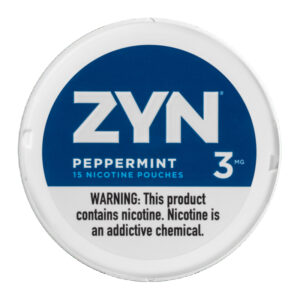 ZYN 3MG NICOTINE POUCHES PEPPERMINT - SLEEVE OF 5