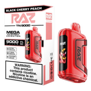 RAZ TN 9K BLACK CHERRY PEACH 5% - Box of 5