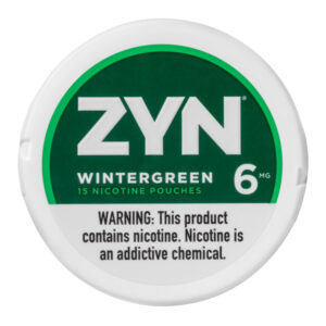 ZYN 6MG NICOTINE POUCHES WINTERGREEN - SLEEVE OF 5