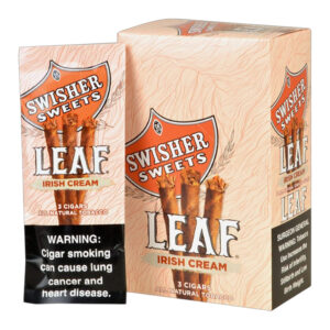 SWISHERS SWEETS 3PK NATURAL LEAF CIGARILLOS IRISH CREAM - BOX OF 10 POUCHES
