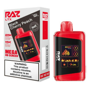 RAZ LTX 25K BLACK CHERRY PEACH 5% - Box of 5