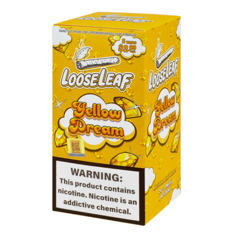LOOSE LEAF YELLOW DREAM 2PK - BOX OF 20