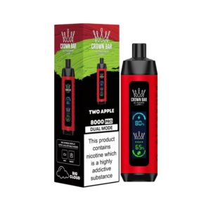 AL FAKHER CROWN BAR BIG CLOUD 8K CRYSTAL TWO APPLE 5% - BOX OF 5