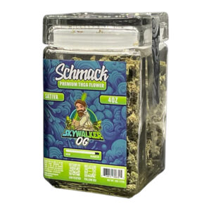 SCHMACK THCA FLOWER SATIVA OG WALKER 40Z  GLASS JAR