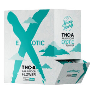 HAZY MARY THCA AAA EXOTIC FLOWER 1GRAM JEALOUSY - BOX OF 20