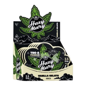 HAZY MARY THC-A PREMIUM INDOOR FLOWER 3.5GM VANILLA GELATO (INDICA)-BOX OF 5