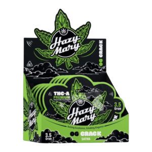 HAZY MARY THC-A PREMIUM INDOOR FLOWER 3.5GM OG CRACK (SATIVA) -BOX OF 5