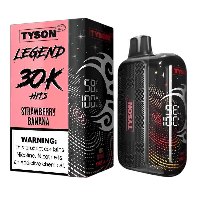 TYSON LEGEND 30K STRAWBERRY BANANA 5% - BOX OF 5