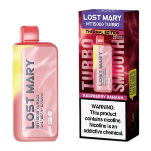 LOST MARY MT 15K TURBO RASPBERRY BANANA -BOX OF 5