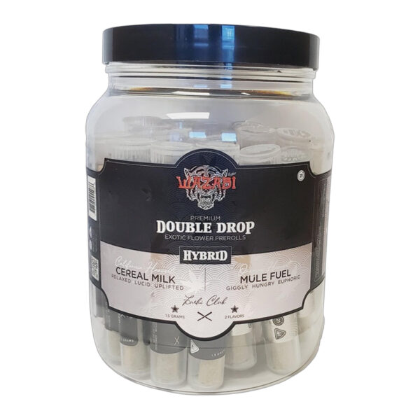 WAZABI DOUBLE DROP FLOWER PREROLL 1.5GM 30CT JAR