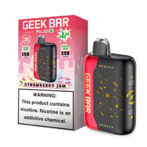 GEEK BAR PULSE X 25K  STRAWBERRY JAM 5% - BOX OF 5