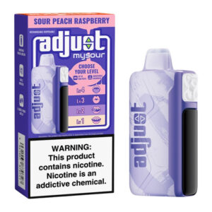ADJUST MYSOUR 40K SOUR PEACH RASPBERRY 5% - BOX OF 5