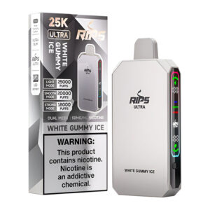 RIPS ULTRA 25K WHITE GUMMY ICE 5% - BOX OF 5