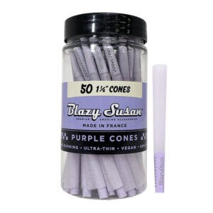 BLAZY SUSAN PURPLE 11/4 CONES 50CT