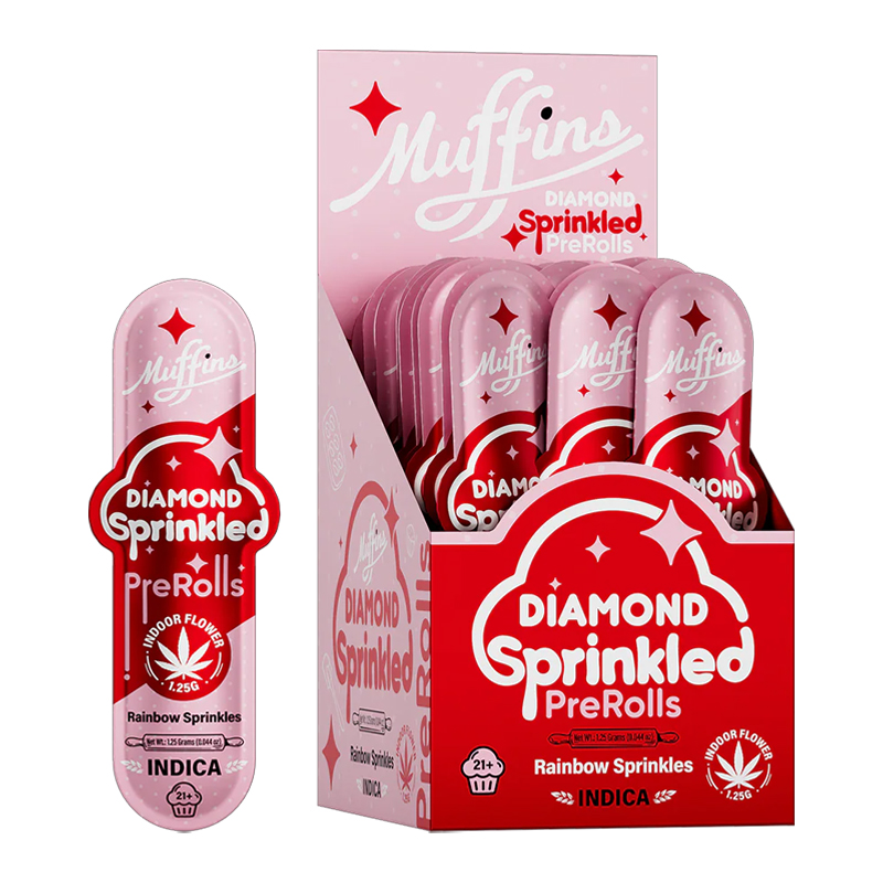 MUFFINS 50CT DIAMOND SPRINKLED PRE ROLL