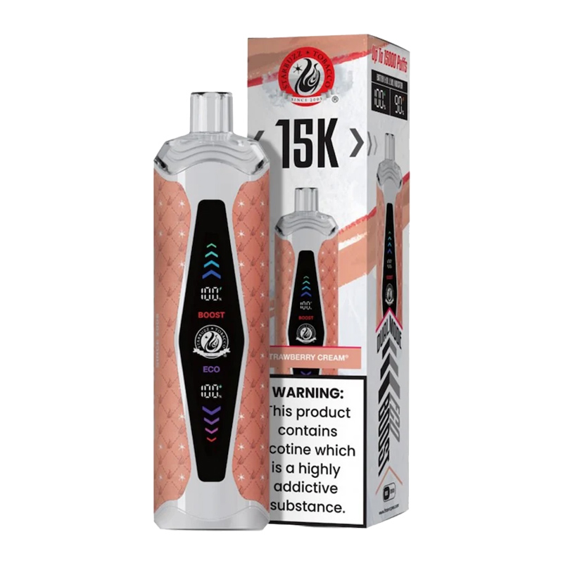 STARBUZZ SUPER MAX 15K STRAWBERRY CREAM 0.5% - BOX OF 5