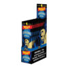 ZIG ZAG 4PK RILLO SIZE 4 CIGAR WRAPS BLUE - BOX OF 15 POUCHES