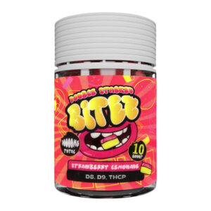 BITEZ DOUBLE STACKED D8, D9, THCP 10000MG 10CT STRAWBERRY LEMONADE - BOX OF 6