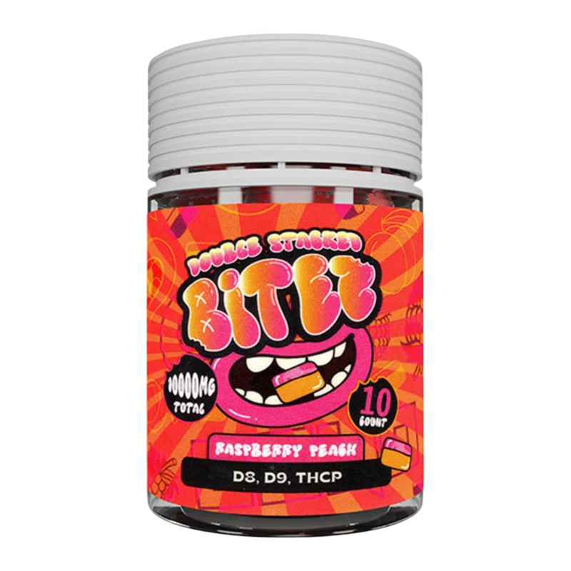 BITEZ DOUBLE STACKED D8, D9, THCP 10000MG 10CT  - BOX OF 6