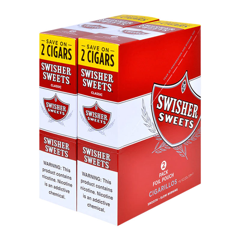 SWISHER SWEET CIGARILLOS CLASSIC 2PK - DUAL BOX OF 15