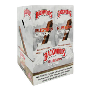 BACKWOODS SINGLES CIGAR RUSSIAN CREAM - DUAL BOX OF 12