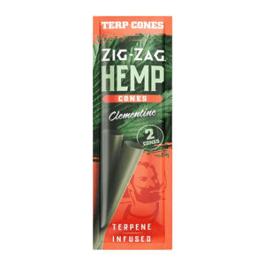 ZIG ZAG HEMP CONES 2PK CLEMENTINE - BOX OF 15
