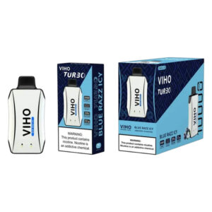 VIHO TURBO 10K BLUE RAZZ ICY 5% - BOX OF 5