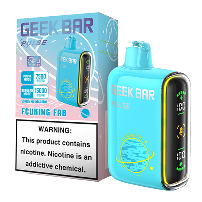 GEEK BAR PULSE 15K FUCKING FAB 5% - BOX OF 5 (PATRIOT EDITION)
