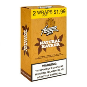 HAVANA LEAF 2PK NATURAL HAVANA 2 FOR $1.99 - BOX OF 20