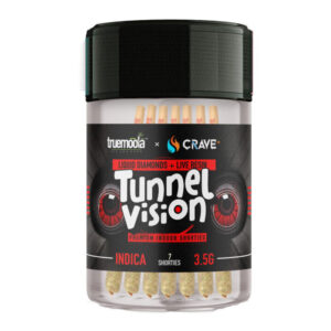 TRUEMOOLA CRAVE TUNNEL VISION INDICA 3.5G 7 PREROLL- BOX OF 10