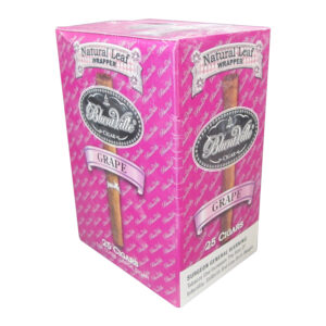 BLUNT VILLE CIGAR NATURAL LEAF WRAPPER GRAPE - BOX OF 25