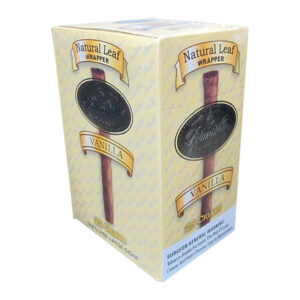 BLUNT VILLE CIGAR NATURAL LEAF WRAPPER VANILLA - BOX OF 25