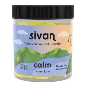 SIVAN CBD GUMMIES CALM 10.5 OZ GLASS JAR