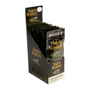 DUTCH MASTERS 3PK PREMIUM CIGARILLOS GREEN 30CT - DUAL BOX OF 10 POUCHES