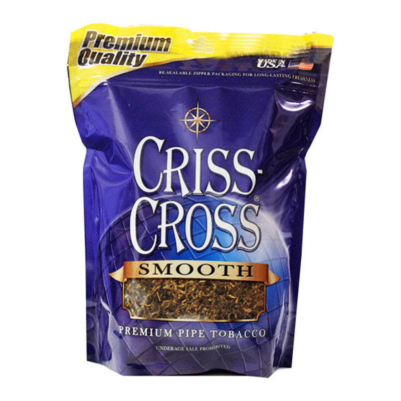 CRISS CROSS PIPE TOBACCO SMOOTH - 6OZ BAG
