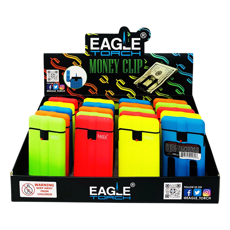 EAGLE TORCH W/MONEY CLIP 20CT