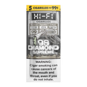 HI-FI 5PK CIGARILLOS 98 DIAMOND SUPREME - BOX OF 15 POUCHES