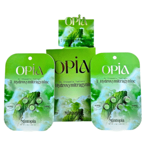 OPIA 7-HYDROXYMITRAGYNINE CHEWABLE TABLETS MINTOPIA 80MG 4CT (20MG PER TABLET) - BOX OF 10