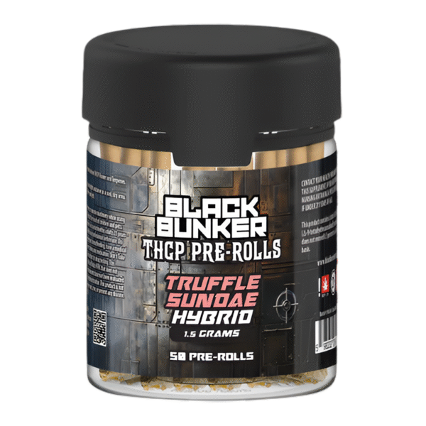BLACK BUNKER THCP PRE ROLL 1.5GM TRUFFLE SUNDAE HYBRID - BOX OF 50