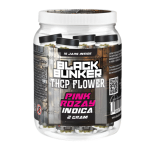 BLACK BUNKER THCP FLOWER 2G PINK ROZAY 15 JARS