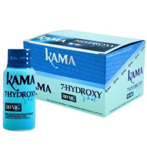 KAMA 7-HYDROXY SHOT NATURAL 80MG 30ML BOTTLE - BOX OF 12