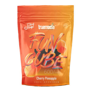 TRUEMOOLA D8 GUMMIES FUN CUBE CHERRY PINEAPPLE 600MG 10 GUMMIES PK - BOX OF 10