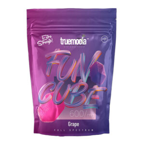 TRUEMOOLA D8 GUMMIES FUN CUBE GRAPE 600MG 10 GUMMIES PK - BOX OF 10